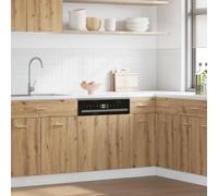 Lyon Artisan Oak Dishwasher Panel, 60x1.5x67 cm Engineered Wood, Moisture Resistant Kitchen Cabinet Integration, Easy Clean Surface