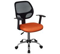Lyon Black Mesh and Orange Home Office Chair