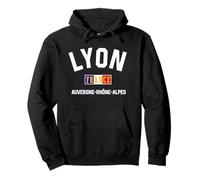 Lyon France Auvergne-Rhône-Alpes French Flag Pullover Hoodie