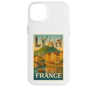 Lyon France Vintage Travel Trip Souvenir Poster Art Graphic Case for iPhone 14 Plus