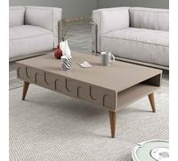 lyon wooden coffee table in atlas and walnut