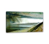 Lyonel Feininger Canvas Wall Art Dunes and Breakwaters Poster famous art prints on Canvas Oil Paintings Reproduction artwork for Home Office Decorations50x30cm(20x12in) Inner frame