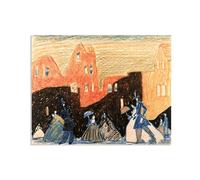 Lyonel Feininger Canvas Wall Art Untitled Poster famous art prints on Canvas Oil Paintings Reproduction artwork for Home Office Decorations80x60cm(31x24in) Canvas only
