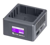 LYONGTECH 100W LCD USB Battery Charger for DJI Mavic 4 Pro,Display Fast Two-Way Single Charging Hub Drone Accessories
