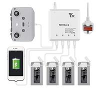 LYONGTECH 6 in 1 Rapid Multi Battery Charger for DJI Mini 4K,2,Mini SE/2 SE Drone,Charge 4 Batteries Simultaneous,Charging Hub Accessories