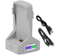 LYONGTECH LCD Dual Battery Charger with Storage Charge for DJI Flip Drone,Display Parallel Charging Hub Accessories