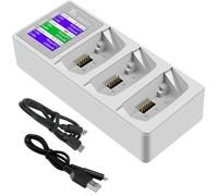 LYONGTECH LCD Parallel Battery Charger with Storage Charge for DJI Flip Drone,Display Two-Way 3 Batteries Charging Hub Accessories