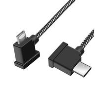 LYONGTECH RC-N3,N2,N1,N1C RC Cable USB C to IOS 30cm for DJI Neo,Mini 4K/2/2 SE/3/4 Pro,Air 3S/3/2/2S,Mavic 3 Classic Remote Controller,Nylon Tablet Phone Data Cord(iOS Connector)