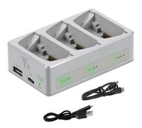 LYONGTECH Two-Way Battery Charger with Storage Charge for DJI Flip Drone,3 Batteries Charging Hub Accessories