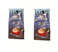 Lyons 3 In 1 Instant Coffee Assorted Flavours +FabFinds Mystery Mug (2, Latte Classic)