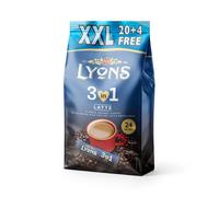 Lyons 3in1 Latte Classic Instant Coffee Sachets 24 Pack