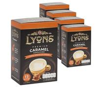 Lyons Caramel Cappuccino Instant Coffee 5 Pack (60 Sachets)
