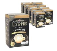 Lyons Flat White Instant Coffee 10 Pack (120 Sachets)
