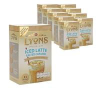Lyons Iced Latte Salted Caramel Instant Coffee 10 Pack (120 Sachets)