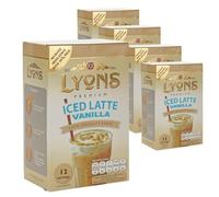 Lyons Iced Vanilla Latte Instant Coffee 5 Pack (60 Sachets)
