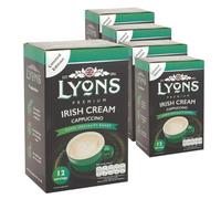 Lyons Irish Cream Cappuccino Instant Coffee 5 Pack (60 Sachets)