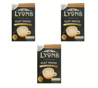 Lyons Premium Flat White Instant Coffee x 12 Sachets- 3 Pack