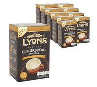 Lyons Premium Gingerbread Cappuccino Instant Coffee 10 Pack (120 Sachets)