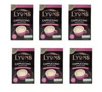 Lyons Premium Instant Coffee Assorted Flavours+ FabFinds Mystery Mug (6, Cappuccino Unsweetened)