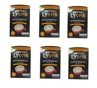 Lyons Premium Instant Coffee GingerBread Cappuccino Pack of 6 + FabFinds Mystery Mug