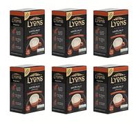 Lyons Premium Instant Hazelnut Cappuccino Coffee x 12 Sachets 15g - 6 Pack