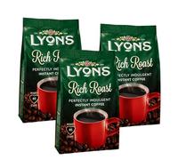 Lyons Rich Roast Instant Coffee Refill Packs (3x70g) - Perfectly indulgent instant coffee Bulk coffee refill bags, 40 cups per coffee bag (120 cups),