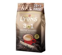 Lyons Salted Caramel 3 in 1 Instant Coffee Satchets 24 x 18g