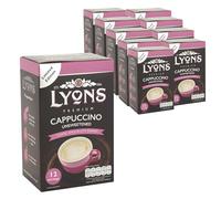 Lyons Unsweetened Cappuccino Instant Coffee 10 Pack (120 Sachets)