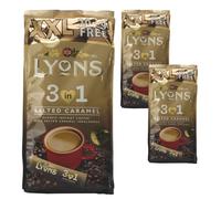 Lyons XXL 3 in 1 Salted Caramel Instant Coffee 3 Pack (72 Sachets)