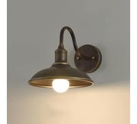 LYOUAE Industrial Outdoor Wall Sconce Vintage Waterproof Barn Light Rustic Farmhouse Gooseneck Wall Lamp Metal Wall Lantern for Porch, Patio, Garage, Garden(Large)