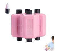 Lyoveu 4 In 1 Math Roller Stamp Set,4-in-1 Math Practice Roller Stamp Set,Reusable MathStamp,Addition Subtraction Multiplication Division Practice Tool,for Kids, Classroom & Home Use(B)