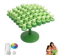 Lyoveu Frog Stacking Game Family Board,50pcs Balance Tree Frog Stacking Game Toys,Balanced Desktop Toy,Balancing Tree,Tetra Tower Balance Balanced,Math Toy|Spaceman| Educational Astronauts (A)