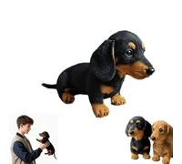 Lyoveu The Dachy 2.0 Plush - Emotional Healing on Demand, dachy dackel,The Embraces That Lasts Support Dog, Sofa Ornament, Gift for Pet Lovers-Black||1pcs