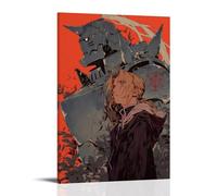 LYOZYMX Fullmetal Alchemist Classic Anime Popular Anime Canvas Poster Wall Art Decorative Painting Bedroom Painting Posters 20x30inch(50x75cm) Frame-style