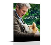 LYOZYMX Hachi A Dog's Tale Premium Movie And Great TV Series Canvas Poster Wall Art Decorative Painting Bedroom Painting Posters 12x18inch(30x45cm) Frame-style