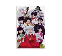 LYOZYMX InuYasha Classic Anime Popular Anime Canvas Poster Wall Art Decorative Painting Bedroom Painting Posters 16x24inch(40x60cm) Unframe-style