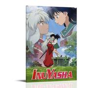 LYOZYMX InuYasha Classic Anime Popular Anime Canvas Poster Wall Art Decorative Painting Bedroom Painting Posters 16x24inch(40x60cm) Frame-style