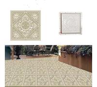 LYP-DEINEOMGS Paving Moulds Concrete Stamps Create Stunning Paving Slabs Garden Path Maker Driveway Forams DIY Landscaping Project Tool(Type G)