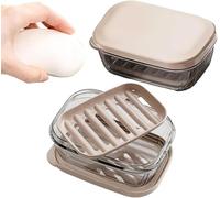 LYPER Travel Soap Case Soap Box Waterproof and Leakproof, Strong Sealing Soap case with Lid for Traveling,Camping, Outdoor, Gym, Bathroom
