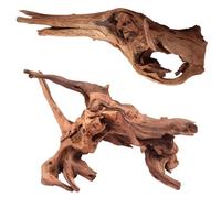 LYPHARD AQUARIUMS Driftwood for Aquarium, 2 Pieces 14-18 Inches Large Natural Drift Wood Fish Tank Assorted Branch Decorations for Reptile Hide