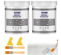 LYPPUL 2 Pcs Invisible Waterproof Agent, 600g Transparent Waterproof Coating Agent, Transparent Insulation Sealant, Super Strong Clear Insulation Leak Sealer for Roof Patio Bathroom Floor