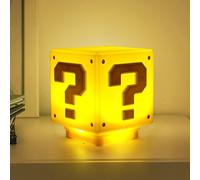 LYPPUL 3D Icon Light Night Lights for Mario, Question Mark Soundtrack Lamp Cube, 2024 Upgrade Square Brick LED Night Light Children, USB Rechargeable Children's Bedside Lamp for Children's Room