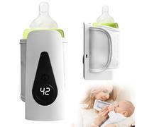 LYPPUL Bottle Warmer Baby On the Go, USB Mobile Baby Bottle Warmer, Bottle Warmer To Go with LCD Display, 37 to 55 Degree Adjustable, Thermos Flask Baby On the Go for Home On the Go Travel