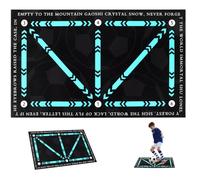 LYPPUL Football Training Mat,Non-Slip Shock Football Mastery Mat,Ball Control Dribble Mats Soccer, Soccer Training Equipment for Kids/Adult（40 * 60cm）