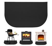 LYPPUL Hearth Rugs for Fireplaces, 102x50CM Fireproof Indoor Fireplace Mat, Outdoor Flame-Resistant Pad Fiberglass Rug, Hearth Pad Protection Mat, Ember Protection Mat for Fireplace Stove