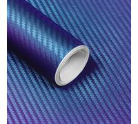 Lypumso 3D Chameleon Blue to Purple Carbon Fiber Vinyl Wraps, Auto Self-Adhesive Film Rolls for DIY Use, Stickers for car Interior and Exterior Color Change with No Bubble Release 1ft x 10ft, CT-3D
