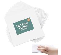 Lyqaq 12Pcs Lint Free Cloths for Oiling Wood, Reusable Lint Free Cloth Cleaning Cloths 30x30cm, 11.8×11.8inch, Soft Tack Cloths Wipes for Screen Cleaning, Glass, Car Use and Dust Removal, Durable