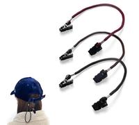 Lyqaq 3pcs Hat Retainer Clips - Windproof Adjustable Cap Keeper Leash - Anti-Lost Hat Strap with Strong Clips for Fishing, Sailing, Golfing, Hiking & Outdoor Sports