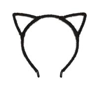 Lyqaq Halloween Black Cat Ears Headband for Women Girls,Alice Hair Band,Cosplay Cat Catwoman Costume Hair Accessories for Cosplay Halloween Party Costume for Adult Kids