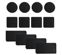 Lyqaq Rug Gripper for Carpeted Floor - 16 Pcs Non Slip Rug Stickers Grippers, Washable Reusable Carpet Sticky Grips to Stop Rug Slipping, Secures Rugs & Flattens Corners for Sofa/Car Boot